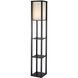 Titan 72 inch 150.00 watt Black Tall Shelf Floor Lamp Portable Light