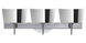Groove LED 23 inch Chrome Vanity Lighting Wall Light