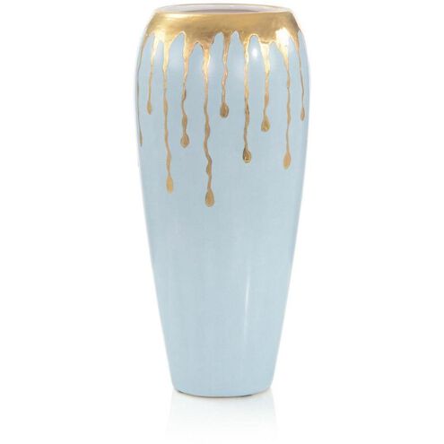 Robin's Egg 16 X 7 inch Vase