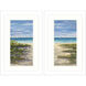 Waterside Blue and Green and Brown Framed Art
