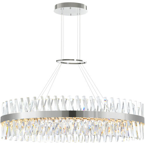 Glace LED 52 inch Chrome Chandelier Ceiling Light