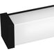 Phase 6.1 LED 24 inch Black Linear Vanity Light Wall Light