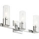 Midtown 3 Light 18 inch Polished Chrome Bath Vanity Wall Light
