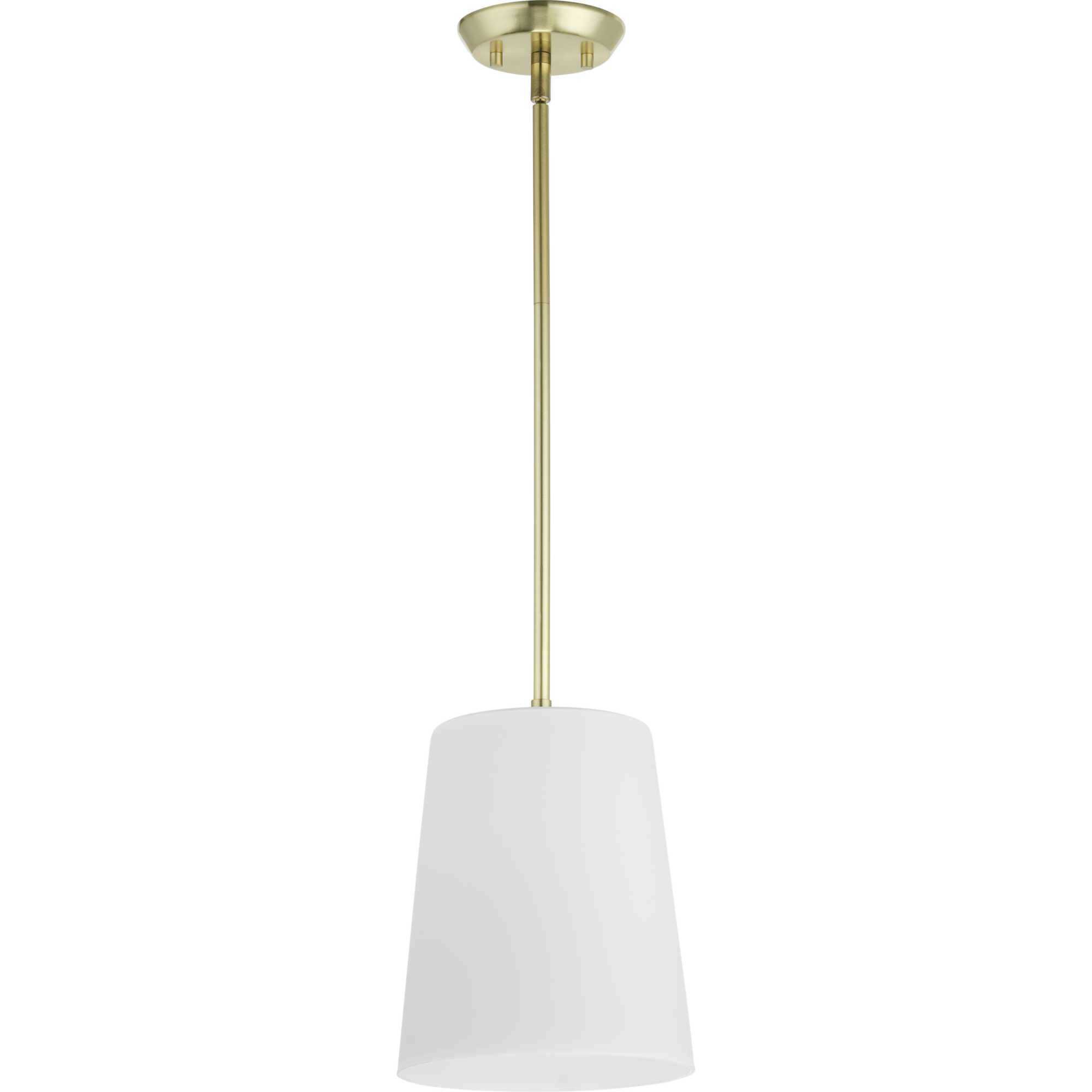 Clarion 1 Light 9 inch Satin Brass Pendant Ceiling Light