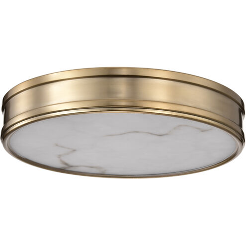 Kendall LED 14.25 inch Burnished Brass Flush Mount Ceiling Light