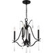 Laurel Estate 4 Light 18 inch Coal Chandelier Ceiling Light