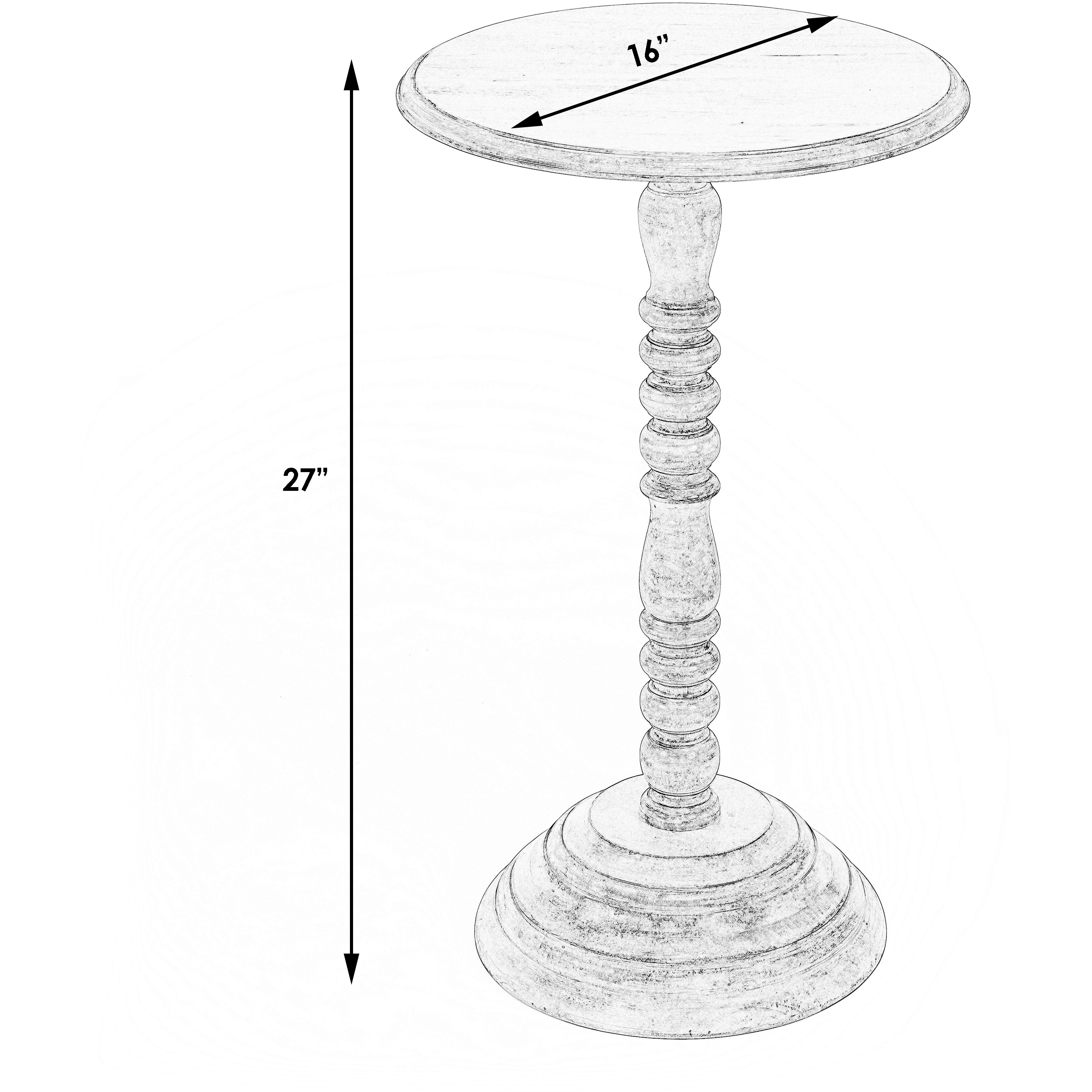 Dani Round 27 X 16 inch Artifacts Accent Table, Pedestal