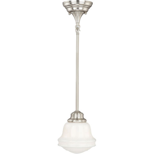 Huntley LED 6.25 inch Satin Nickel Mini Pendant Ceiling Light