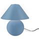 Portable 16.75 inch 60.00 watt Sky Blue and Brushed Brass Portable Lamp Portable Light