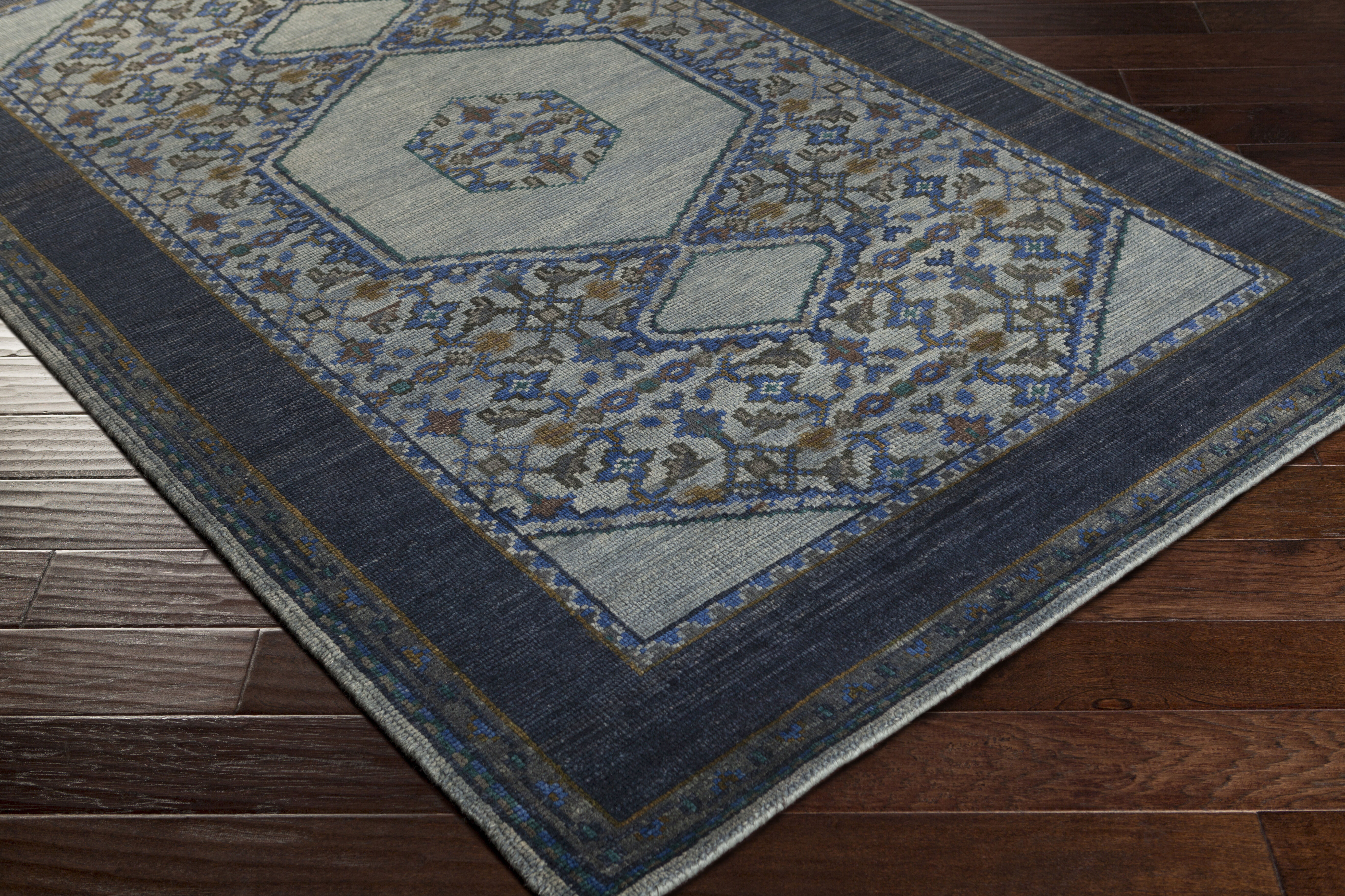 Haven 132 X 96 inch Blue Rug in 8 x 11, Rectangle