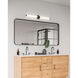 Akari LED 38.58 inch Black Bath Vanity Light Wall Light
