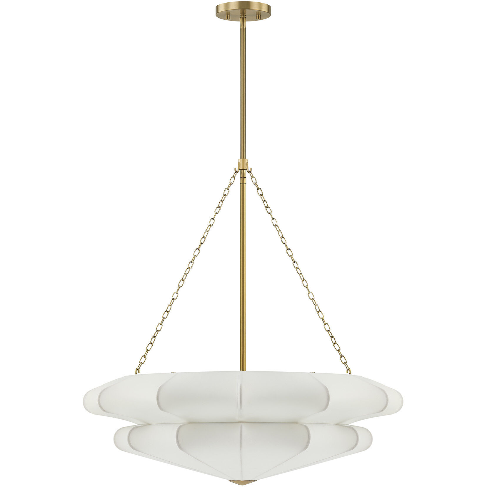 Coppell 3 Light 28 inch Warm Brass Pendant Ceiling Light