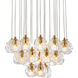 Eren 24 Light 19 inch Gold Pendant Ceiling Light