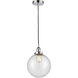 Edison Beacon 1 Light 10 inch Polished Chrome Mini Pendant Ceiling Light