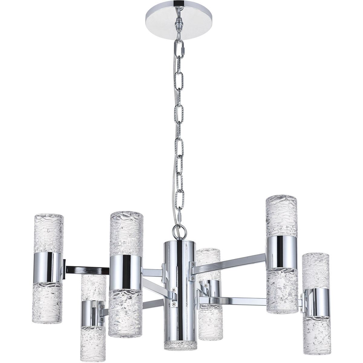 Vega LED 26 inch Chrome Pendant Ceiling Light