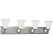 Fairfield 4 Light 35 inch Brushed Nickel Bath Vanity Wall Light