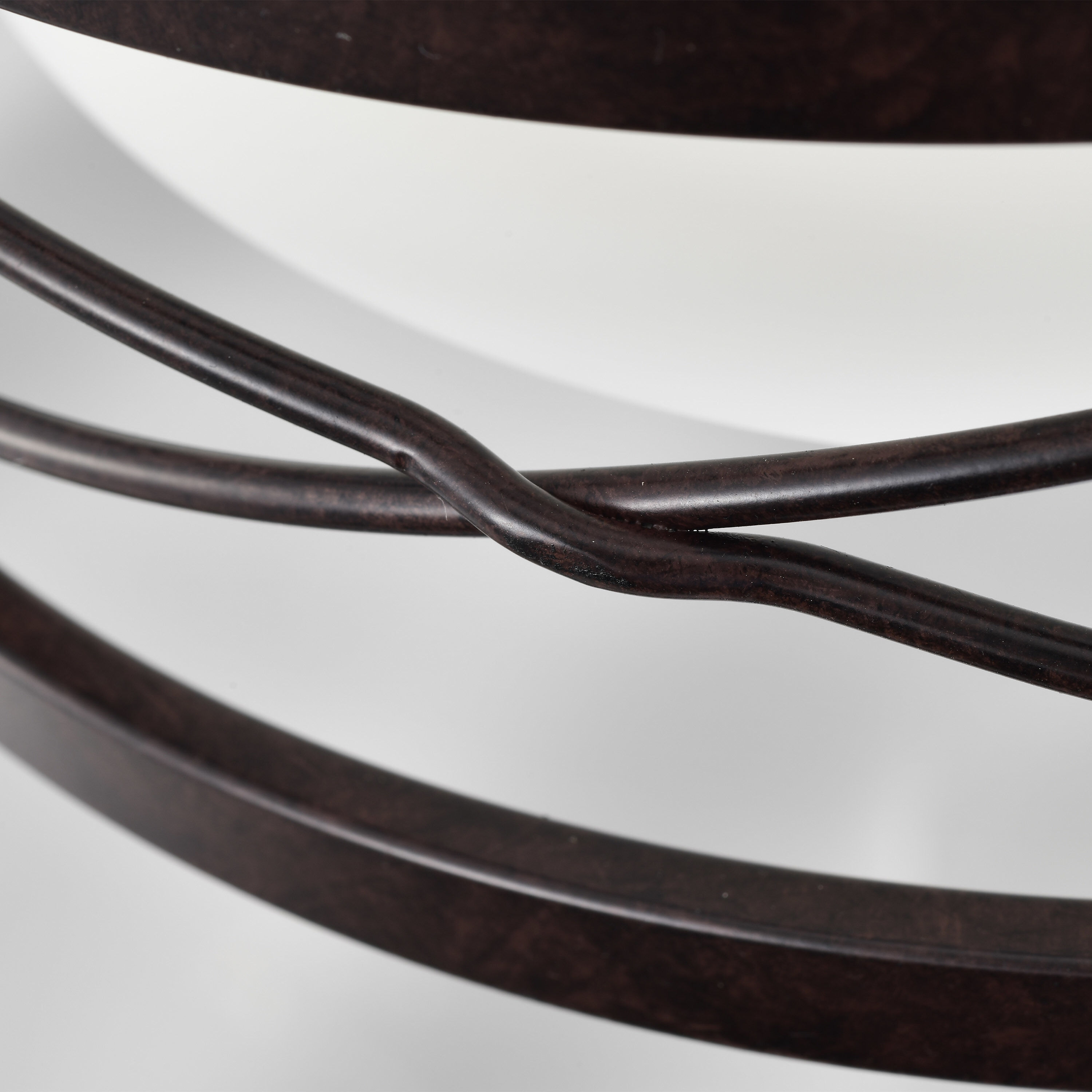 Ginger 2 Light 14 inch Old Bronze Semi Flush Mount Ceiling Light