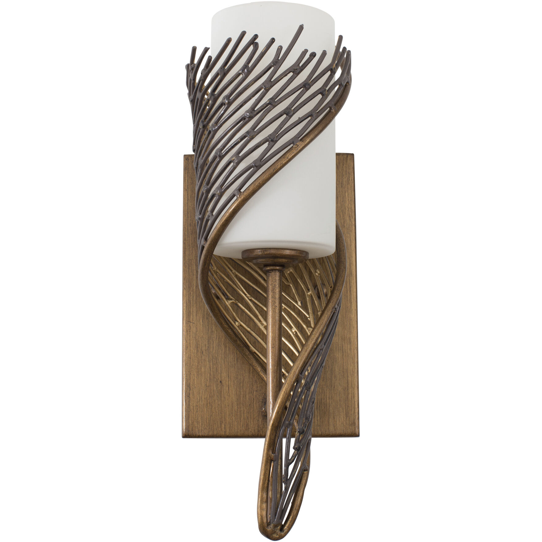 Flow 1 Light 4.5 inch Hammered Ore Left Sconce Wall Light