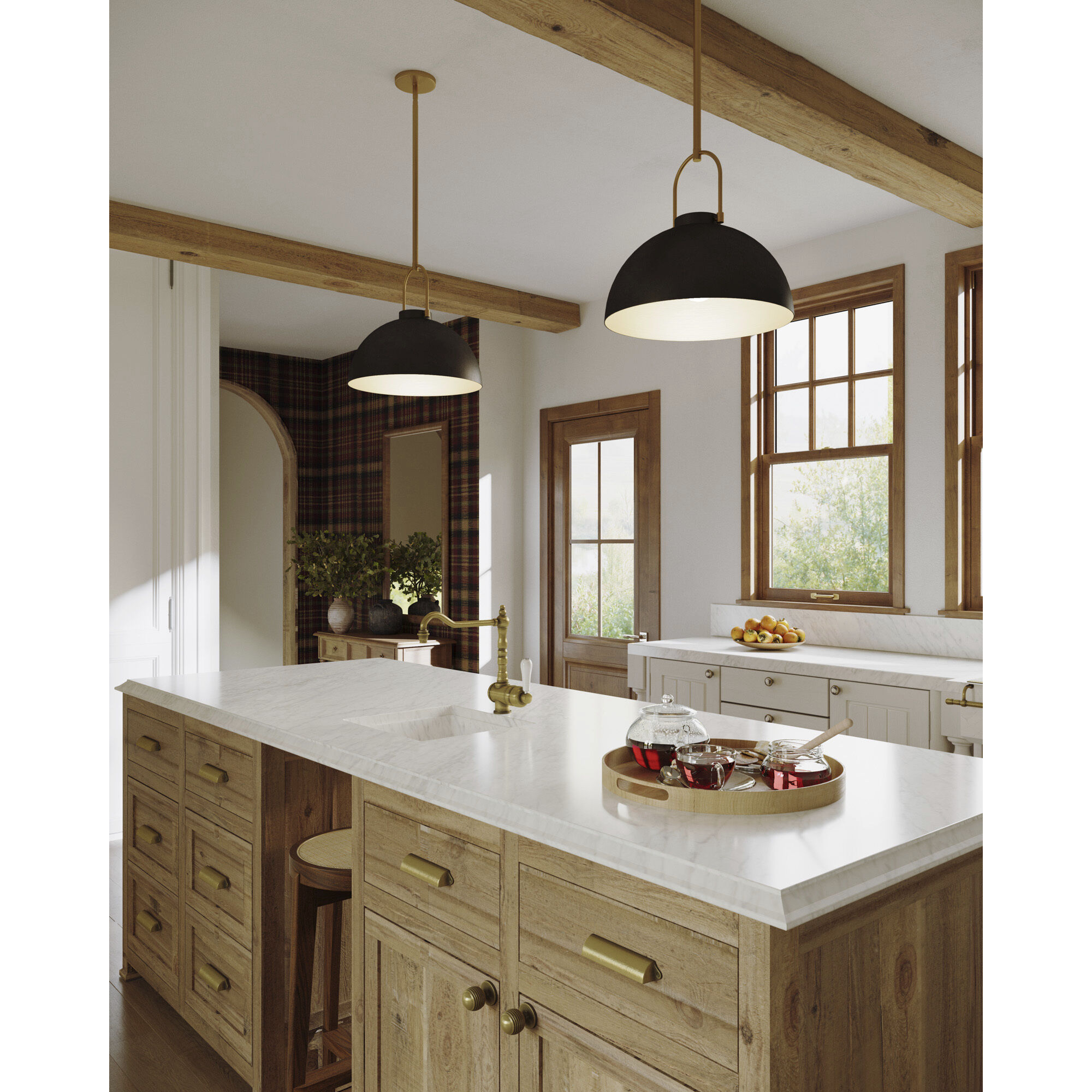 Alora Mood Harper Pendant Ceiling Light in Matte Black