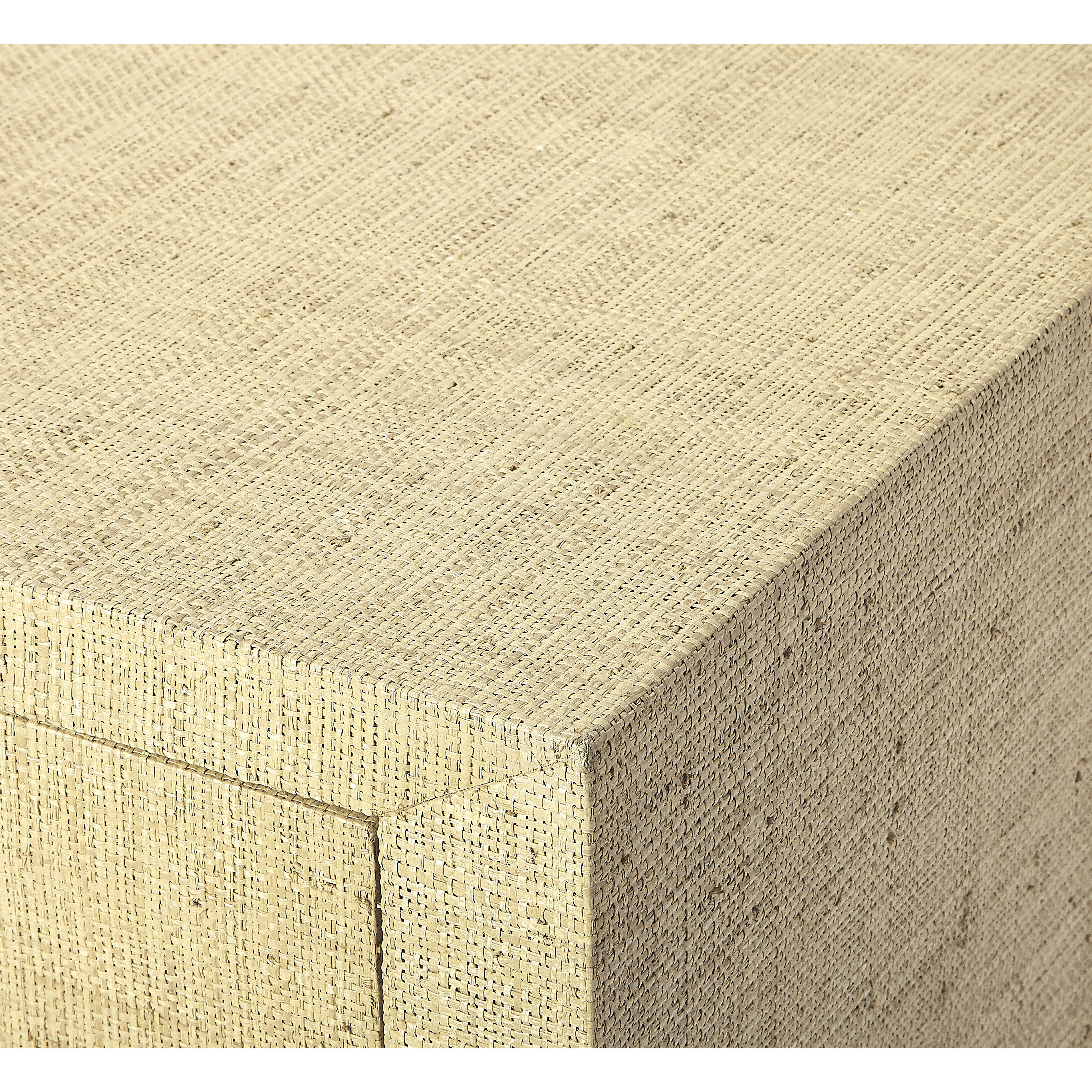 Butler Loft Amelle  28 X 24 inch Cream Raffia Accent Table