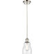 Ballston Ellery 1 Light 5 inch Polished Nickel Mini Pendant Ceiling Light in Seedy Glass, Ballston