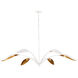 Yuriko 6 Light 66.75 inch Gesso White Chandelier Ceiling Light