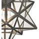 Moravian Star 1 Light 11 inch Oil Rubbed Bronze with Clear Flush Mount Ceiling Light