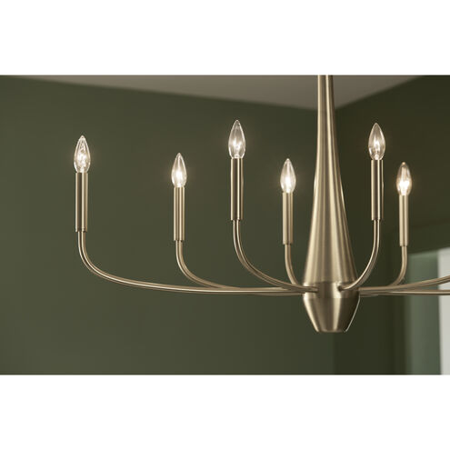 Deela LED 18.5 inch Champagne Bronze Oval Chandelier Ceiling Light in Brushed Gold and Champagne Bronze