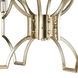 Gratia 8 Light 31 inch Antique Silver Leaf with Dark Graphite and Clear Chandelier Ceiling Light