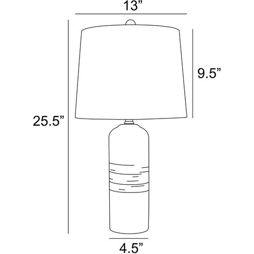 Heaton 24.25 inch 100.00 watt 2-Tone Table Lamp Portable Light