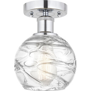 Edison Athens Deco Swirl 1 Light 6.00 inch Semi-Flush Mount