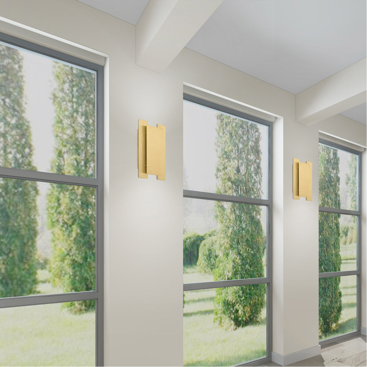 Varick 2 Light 8 inch Satin Brass ADA ADA Wall Sconce Wall Light