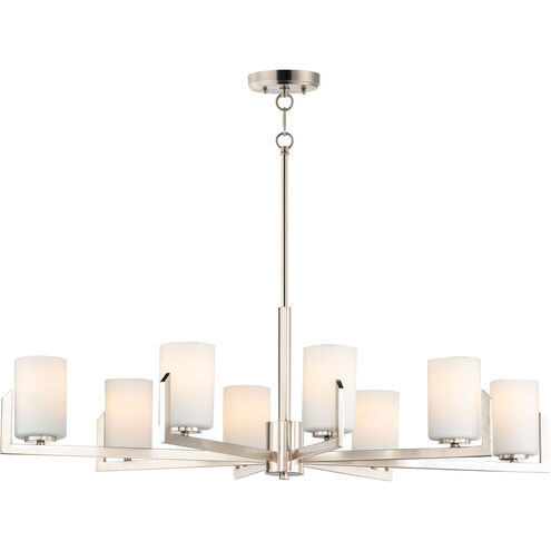 Dart 8 Light 28 inch Satin Nickel Chandelier Ceiling Light
