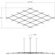 Constellation LED 121.75 inch Satin Nickel Chandelier Ceiling Light in White Glass