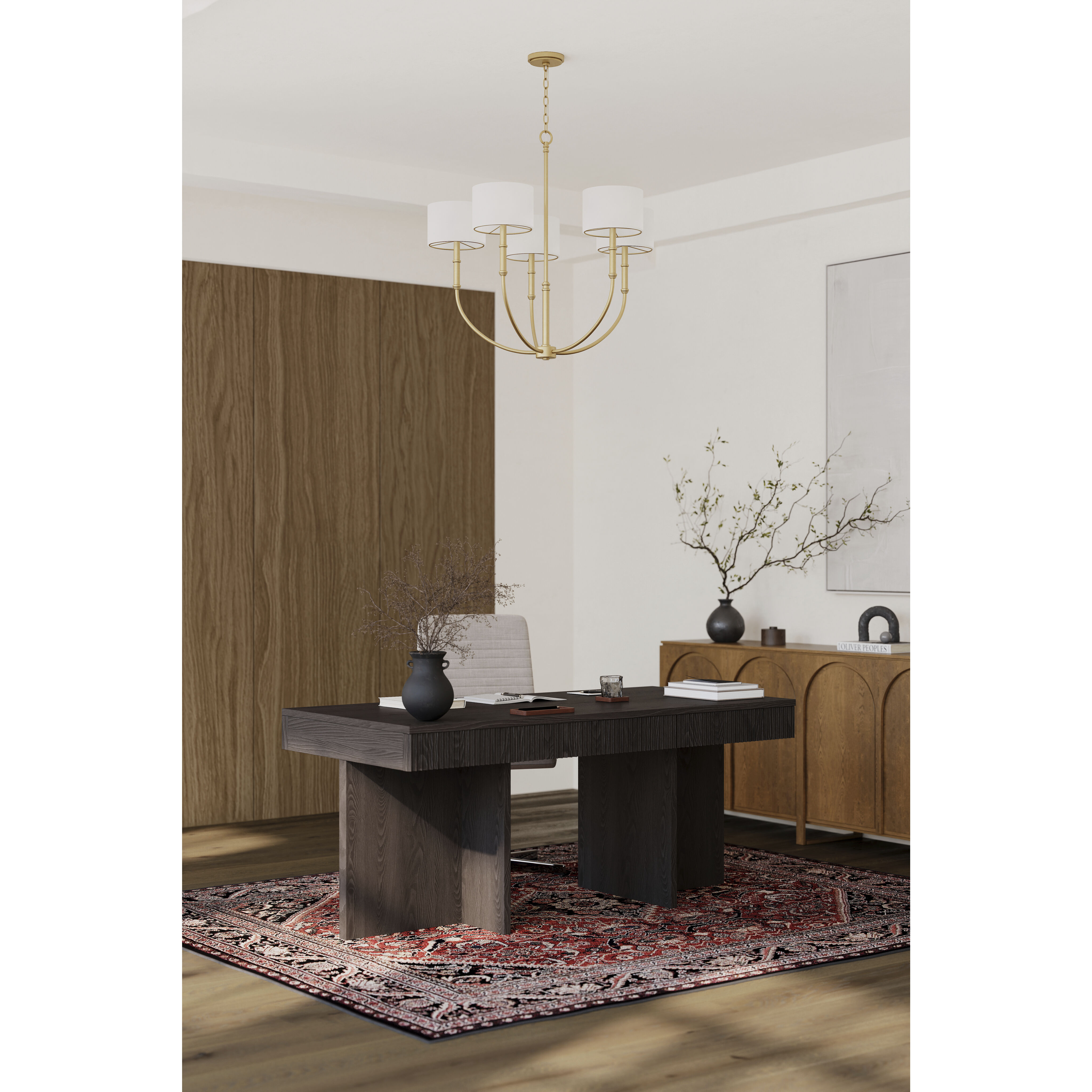 Molvene 5 Light 33 inch Legacy Brass Chandelier Ceiling Light