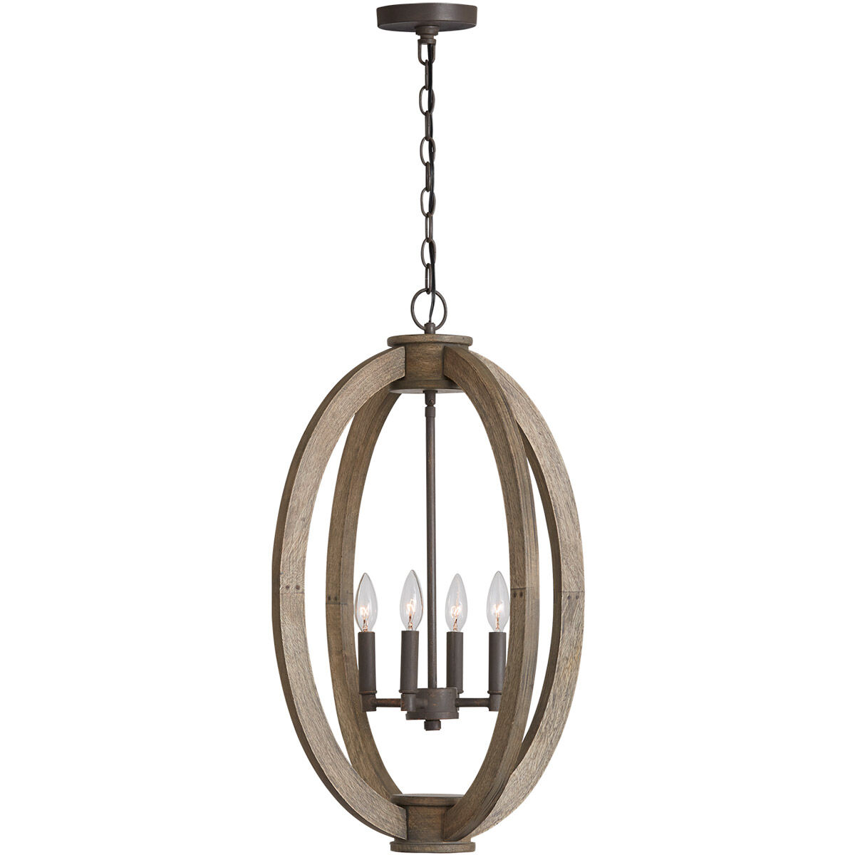 Tybee 4 Light 18.5 inch Nordic Grey Foyer Ceiling Light