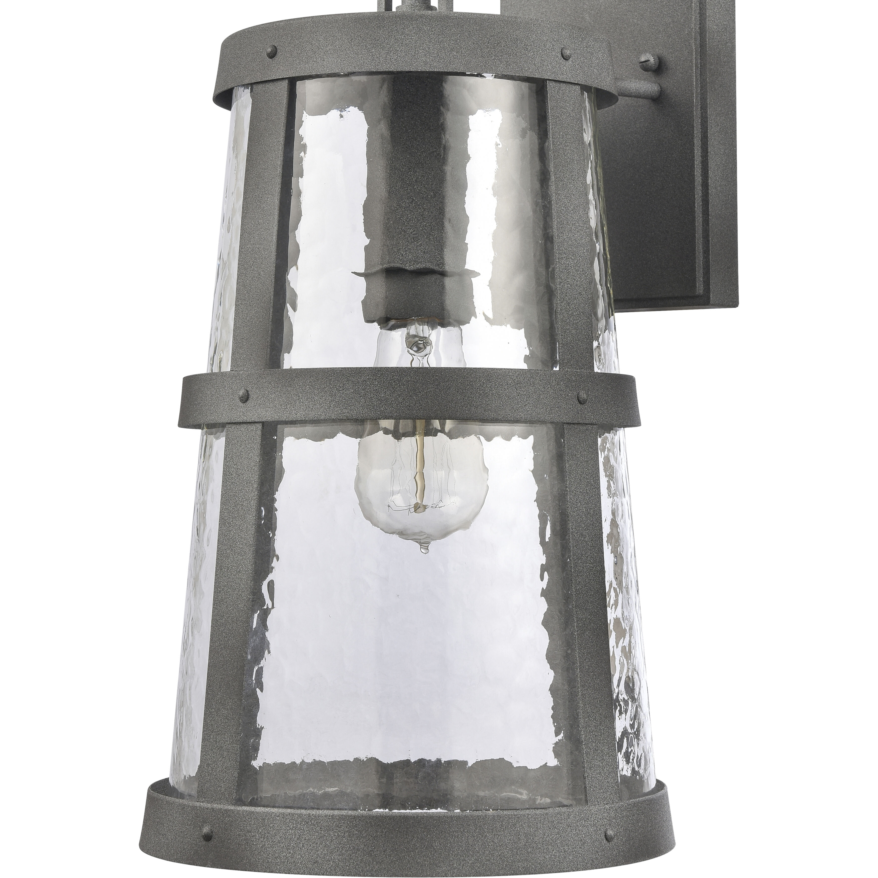 Dakota 1 Light 18 inch Distressed Zinc Outdoor Wall Sconce