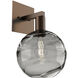 Terra 1 Light 9 inch Flat Bronze Indoor Sconce Wall Light in Terra Smoke