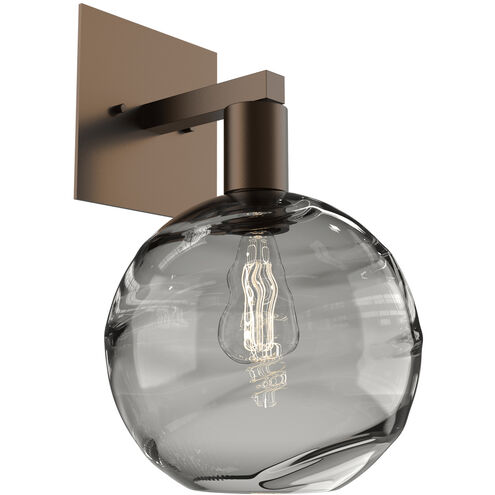 Terra 1 Light 9 inch Flat Bronze Indoor Sconce Wall Light in Terra Smoke