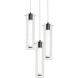 Bari 3 Light 18 inch Black Multi Pendant Ceiling Light