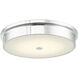 Spark LED 15 inch Chrome Flush Mount Ceiling Light