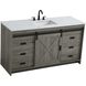 Austin 60 X 34 inch Rustic Grey Bathroom Vanity Cabinet