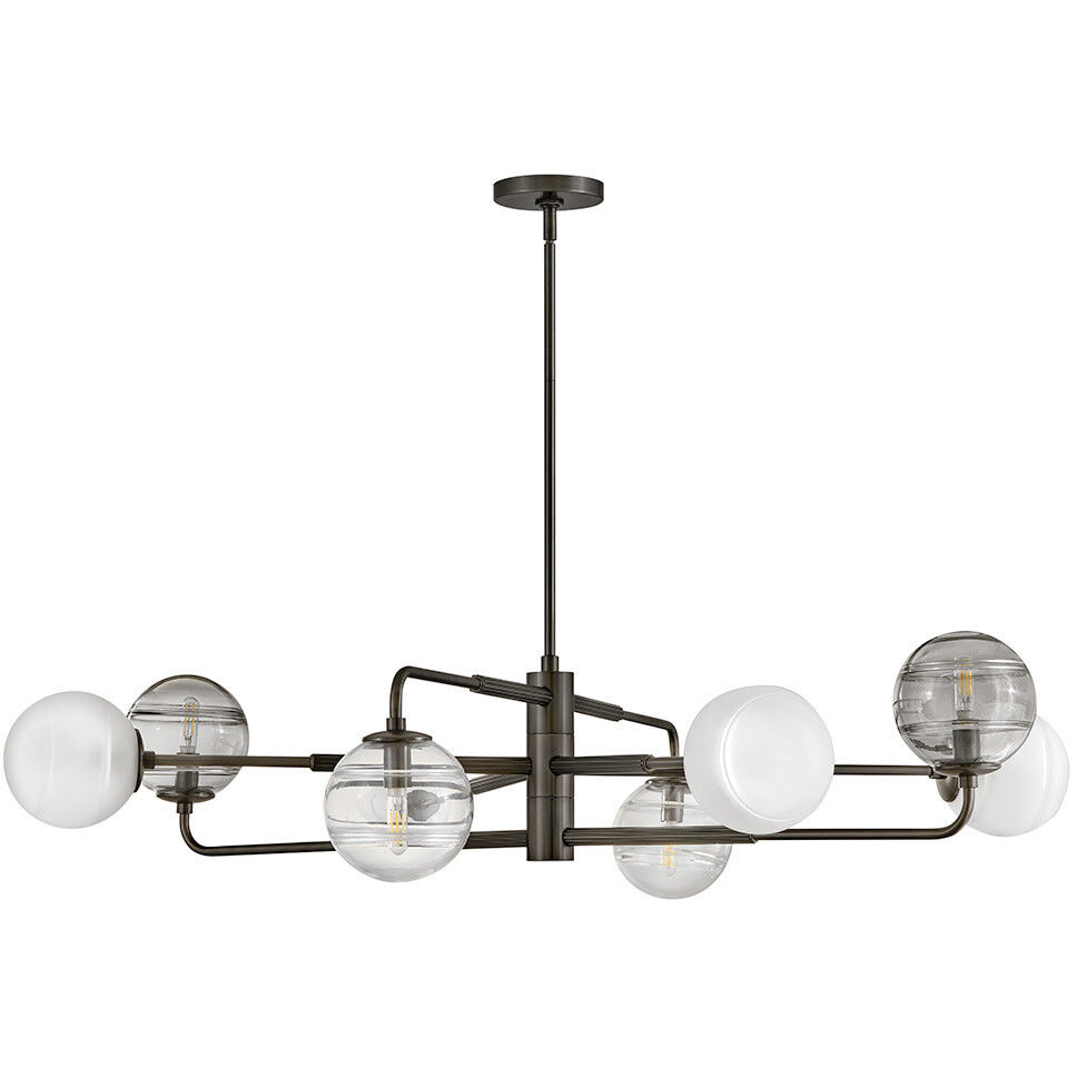Oberon 8 Light 48 inch Black Oxide Chandelier Ceiling Light