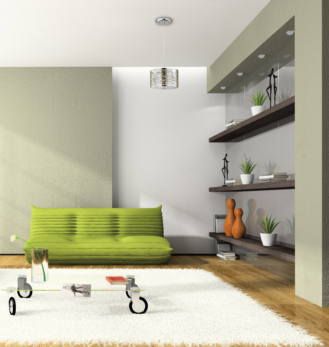 Troy 1 Light 7.75 inch Polished Chrome Mini Pendant Ceiling Light