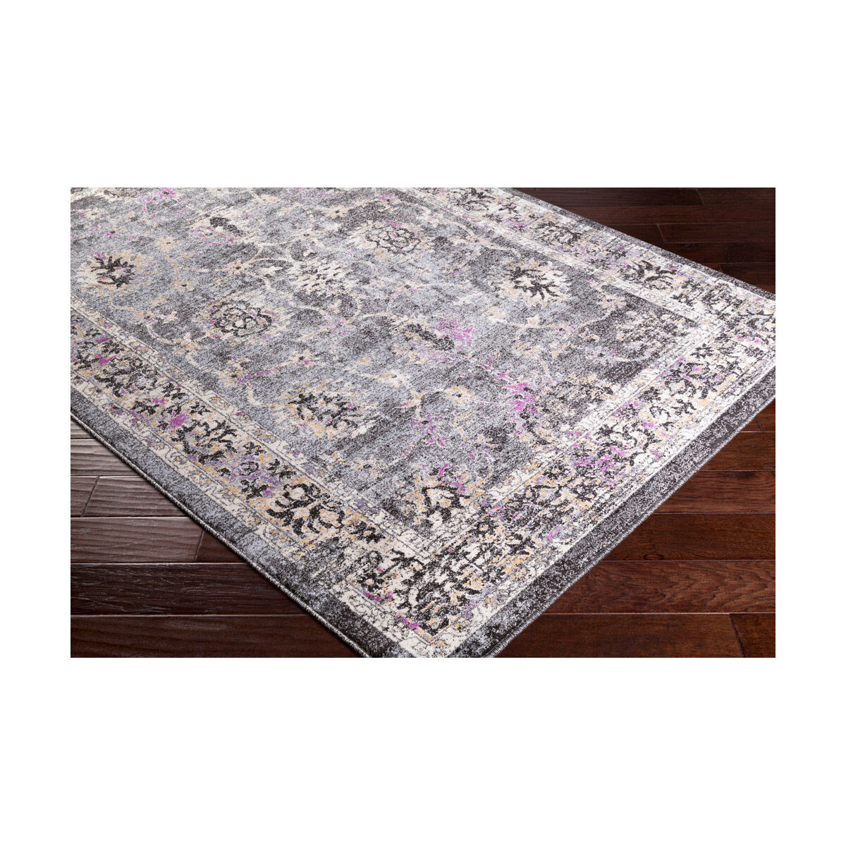 Elise 36 X 24 inch Medium Gray Indoor Area Rug, Rectangle