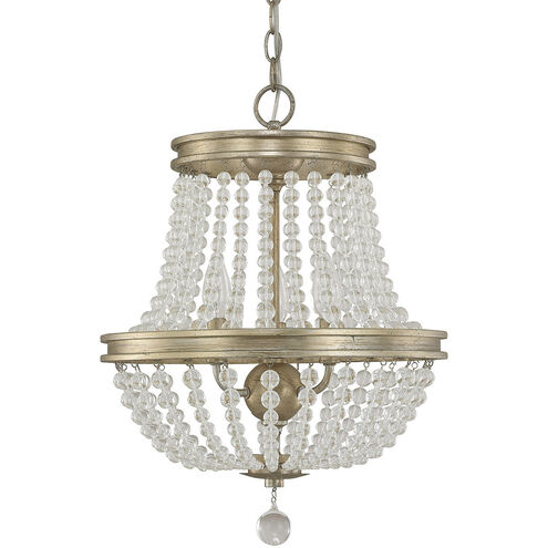 Handley 3 Light 15.25 inch Iron and Gold Chandelier Ceiling Light