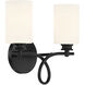 Woodbury 2 Light 14 inch Black Vanity Light Wall Light