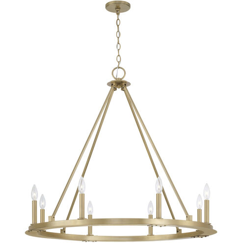 Pearson 8 Light 36 inch Aged Brass Chandelier Ceiling Light