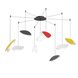 Papillons LED 24 inch Satin Black Pendant Ceiling Light in Multi