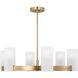 Drew & Jonathan Scott Rhode 6 Light 30 inch Satin Brass Chandelier Ceiling Light